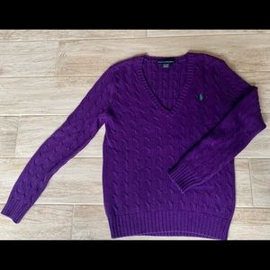 Ralph Lauren Sport women v neck sweater